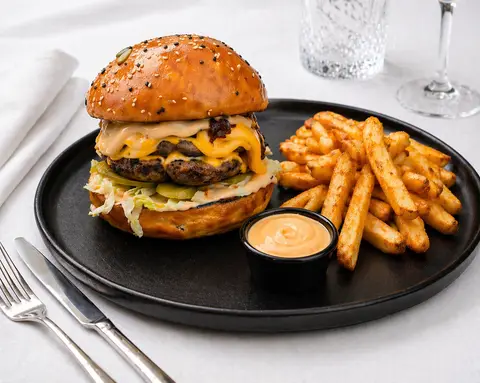 Burgerul Campionul de la Famous Gourmet